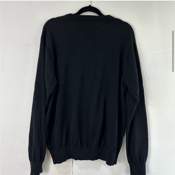 Gregnorman long sleeve V-neck sweater black size:L - Picture 6 of 13